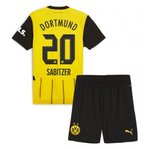 Billiga Borussia Dortmund Marcel Sabitzer #20 Hemmatröja Barn 2024-25 Kortärmad (+ Korta byxor)